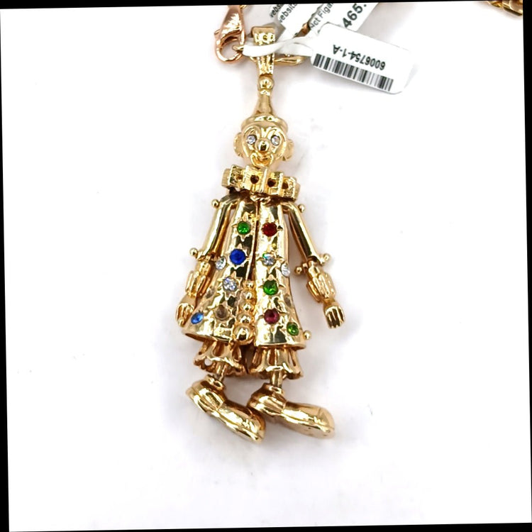Yellow Gold Whimsical Clown Pendant - 20.3g - Hyman’s Jewellers